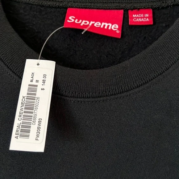Supreme Aerial Crewneck black 【公式通販】